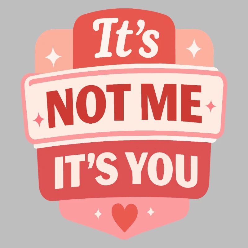 Ce n’est pas moi, c’est toi le badge rétro