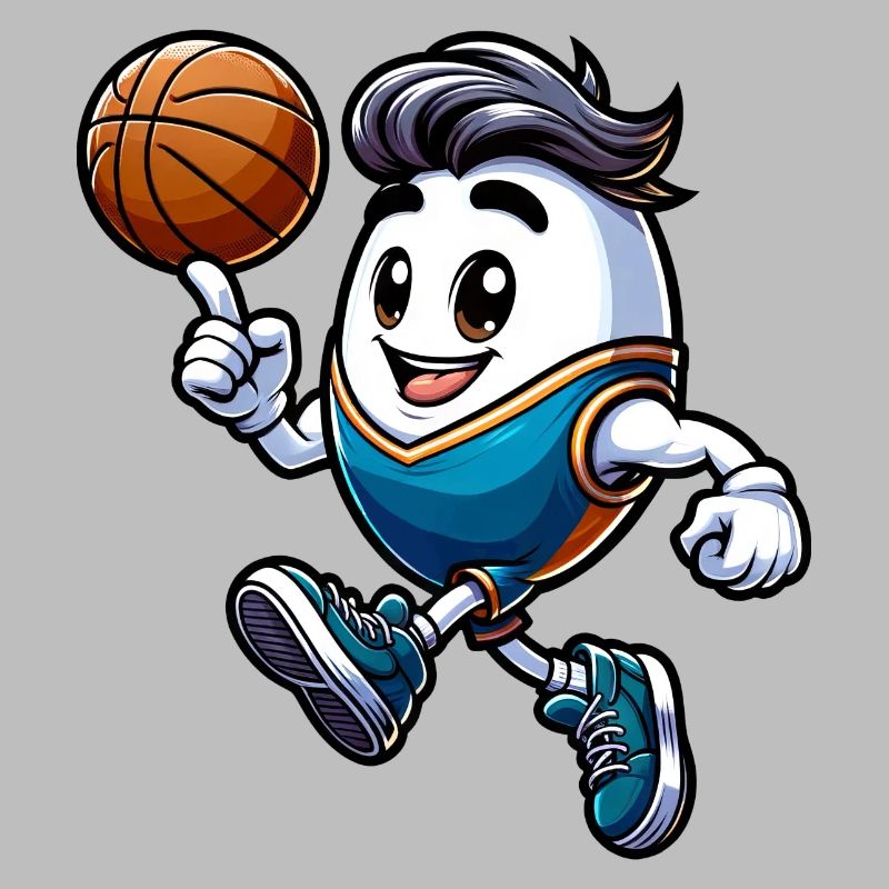 Easter Basketball Egg Sporty Easter Egg Decoration