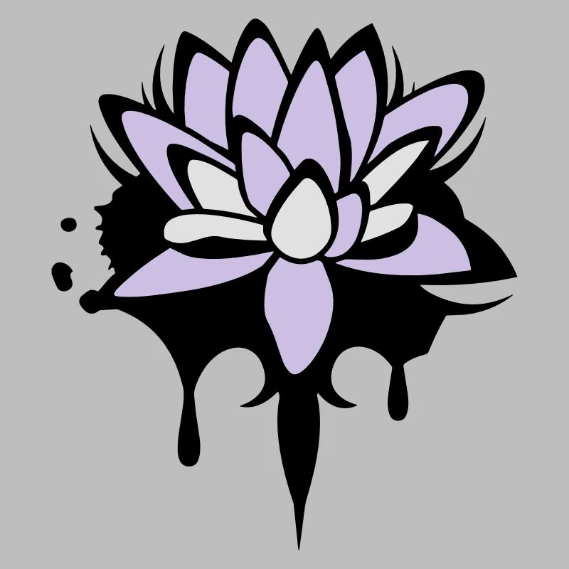 Fleur de lotus graffiti
