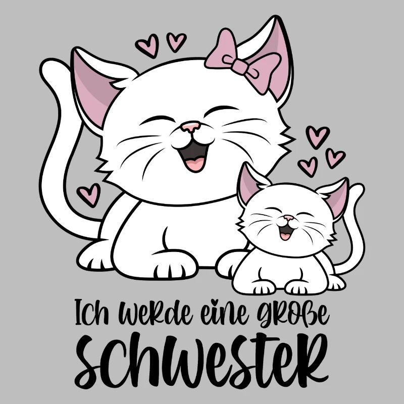 Ich werde eine große Schwester - Katzen Baby Katze