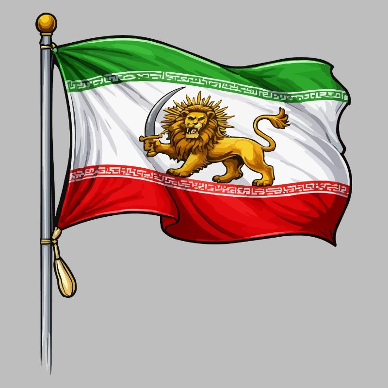 Épée du Lion Drapeau iranien