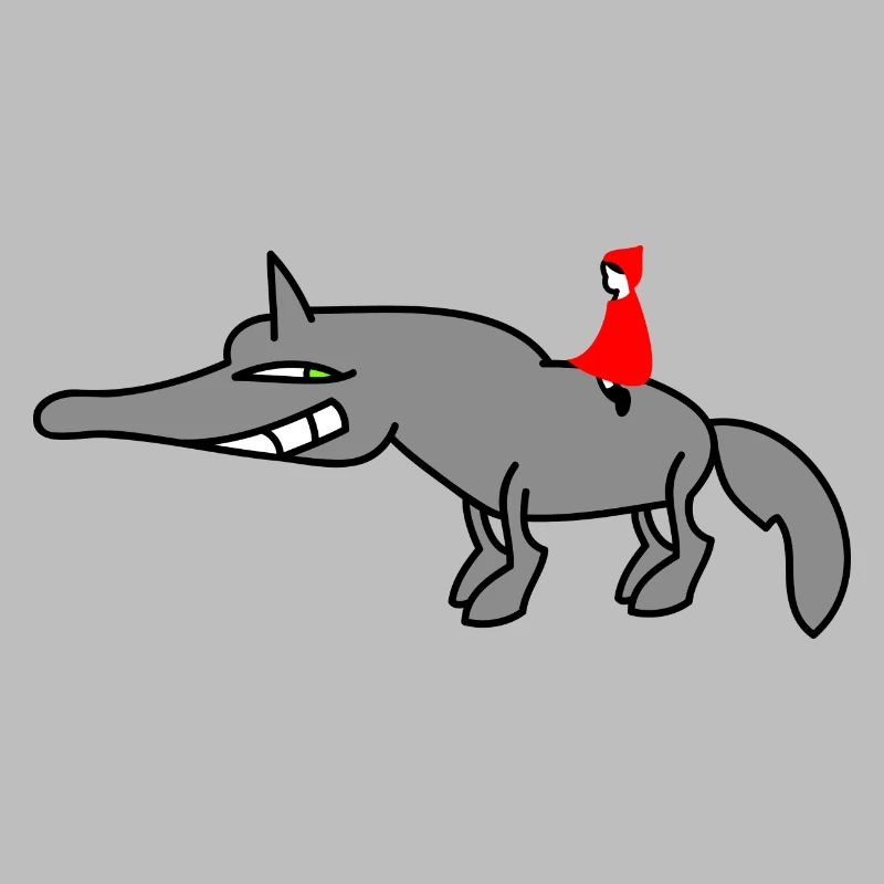 Wolf mit Rotkäppchen