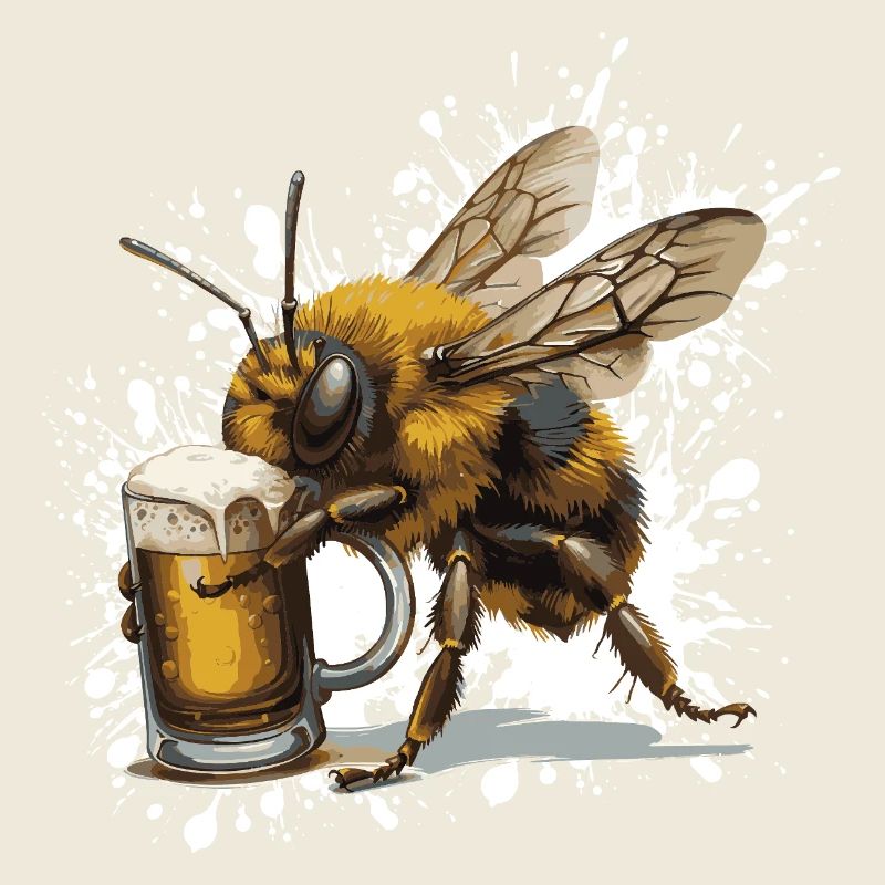 Bière d’abeille drôle