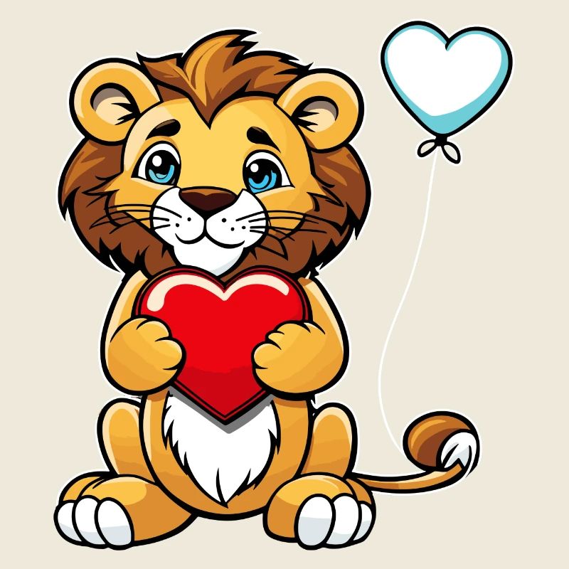 Löwe Herz - Valentinstag