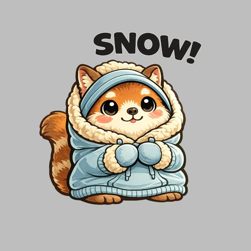 Fox in winter sweater
