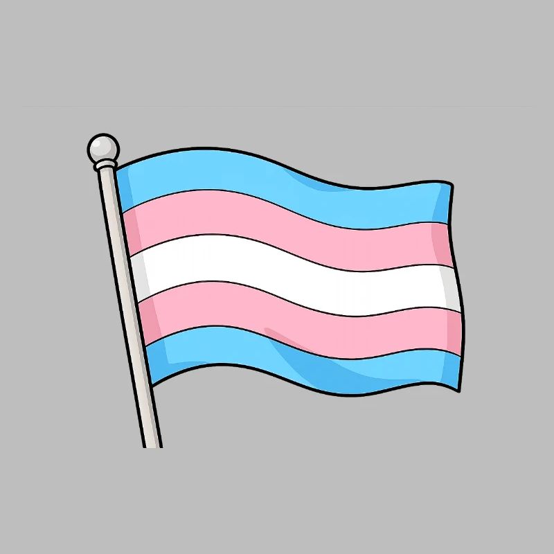 Transgender Flag Pastel Wave