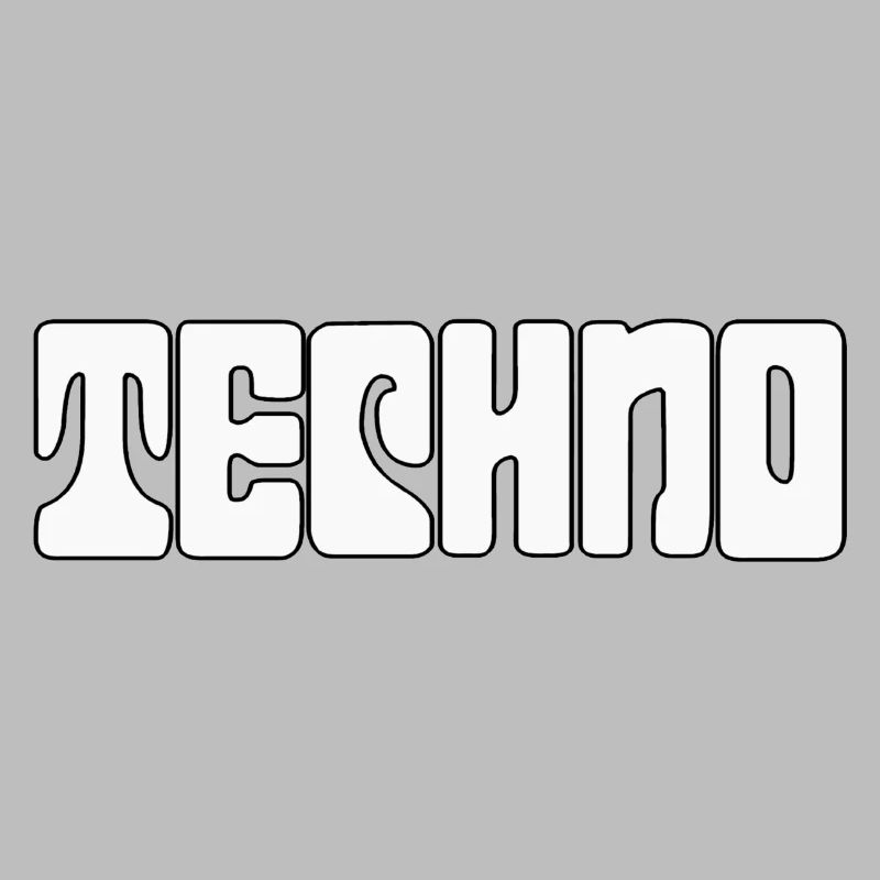 Futuristic Techno Pattern Tee