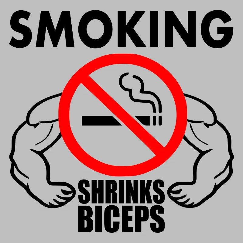 Smoking shrinks the biceps