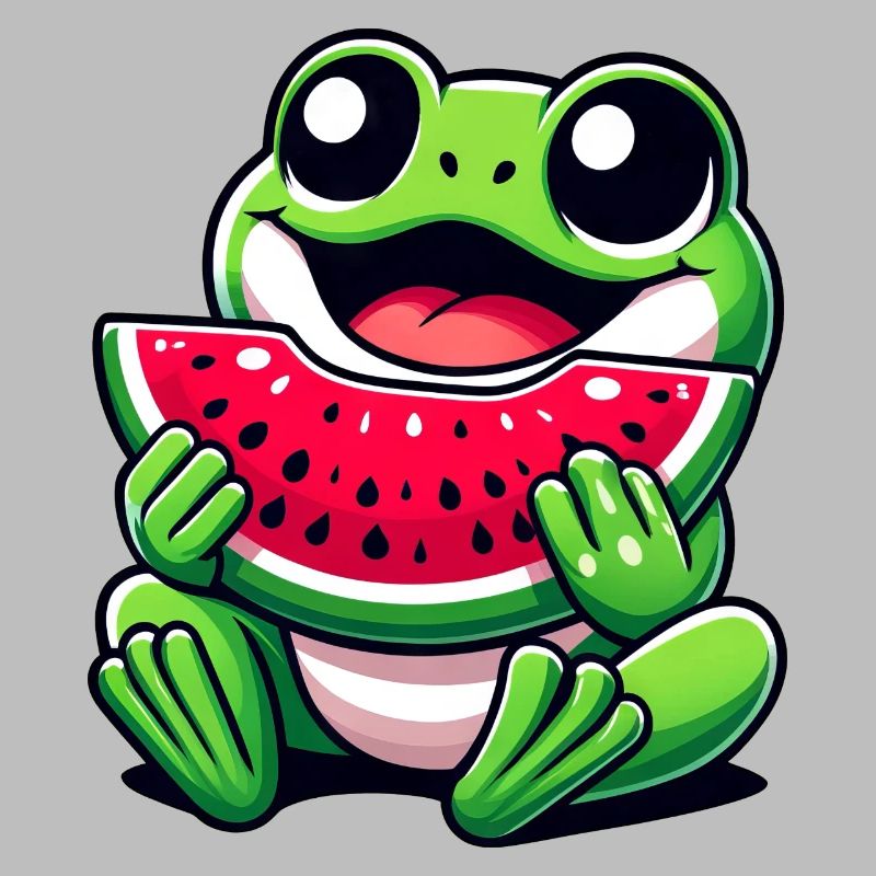 Grenouille Pastèque Fruité Drôle