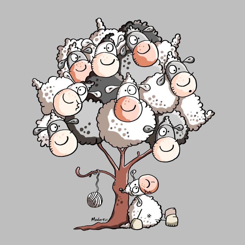 Drôle Arbre Mouton