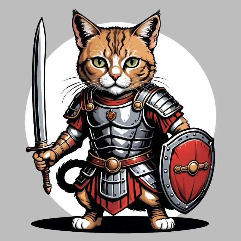 Cat Römischer Krieger Katze Geschenk