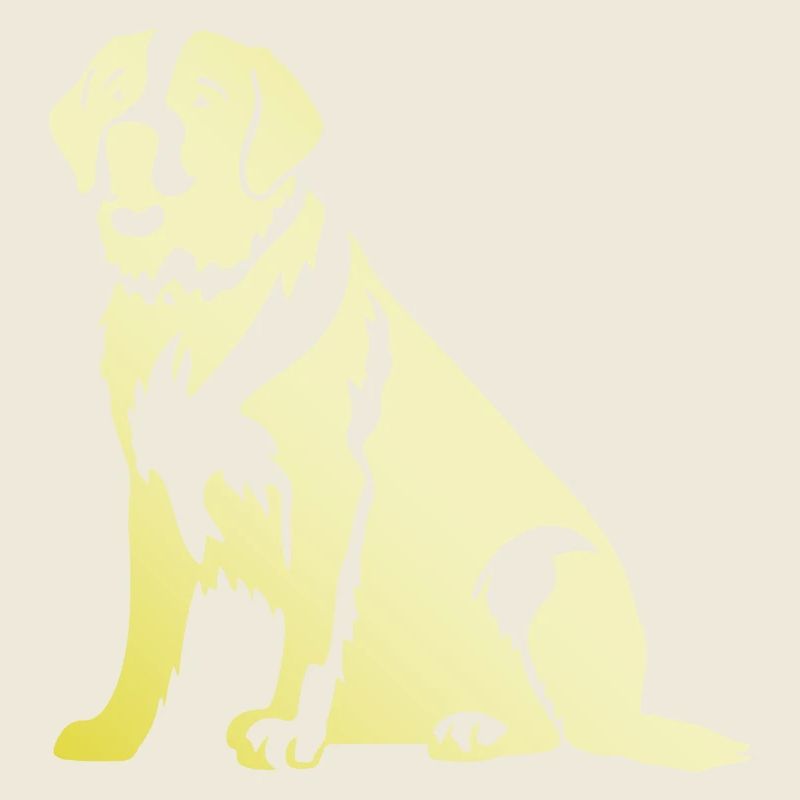 Saint Bernard Dog Silhouette