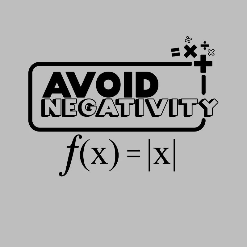 Avoid Negativity - black