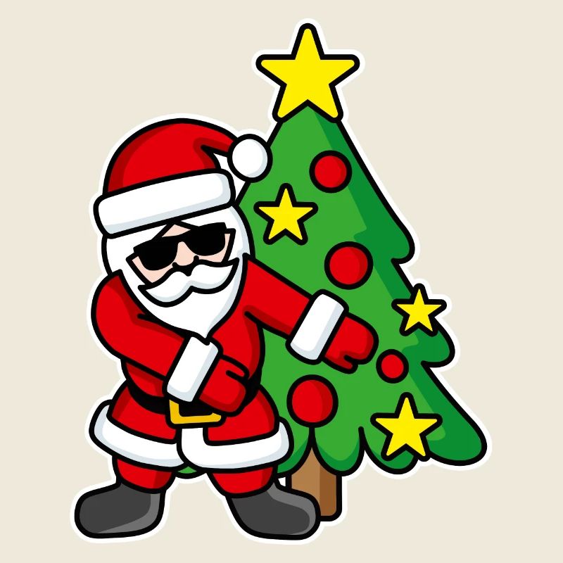 Weihnachtsmann-Weihnachtsbaum FLOSS DANCE FLOSSING