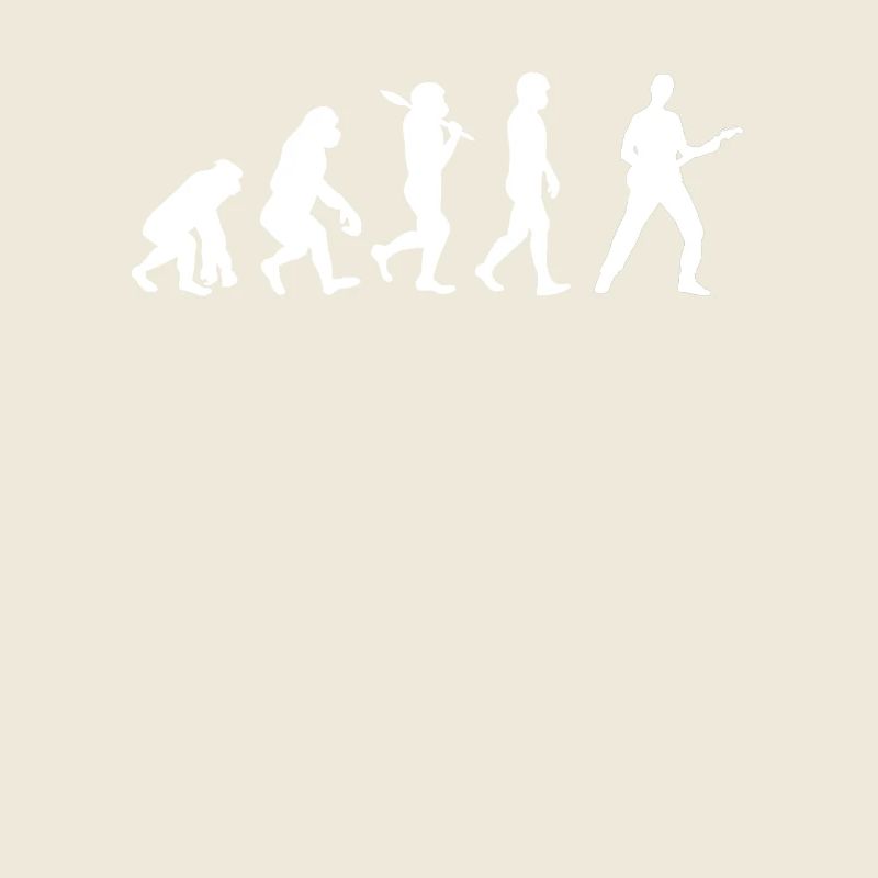Evolution guitar bass player