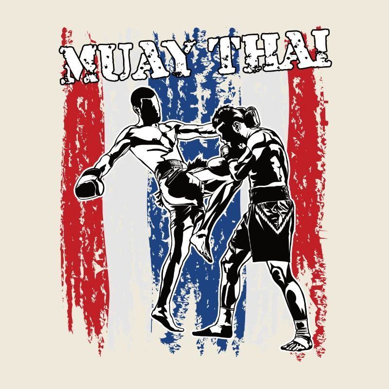 Kampfsport Graffiti Design Muay Thai Thailand