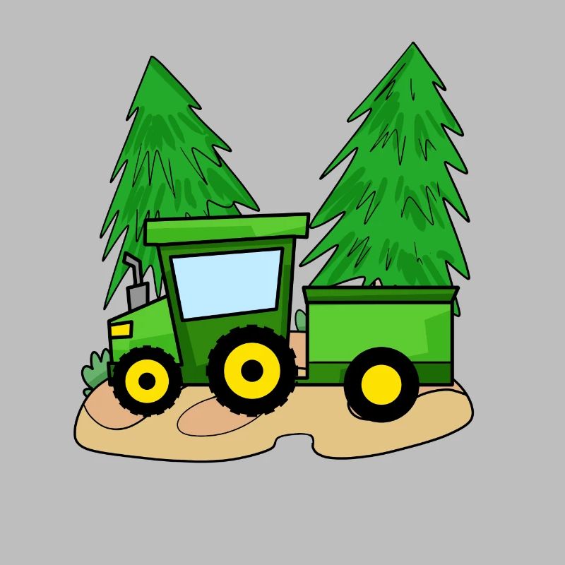 Traktor mit Anhänger