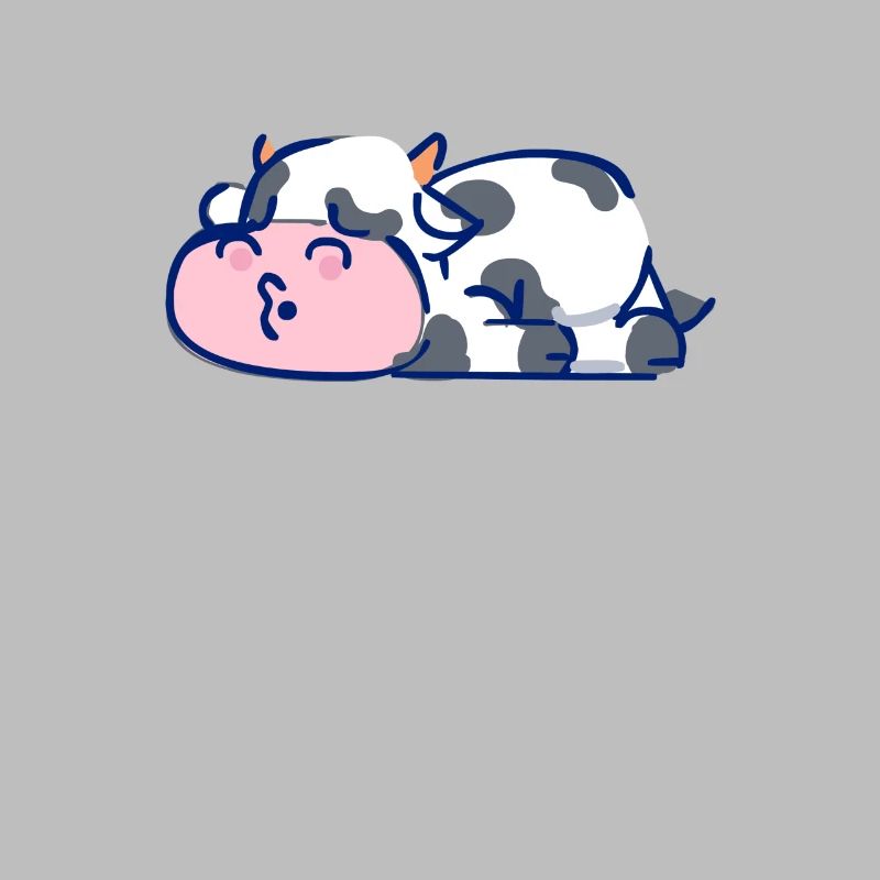 Sleeping cow