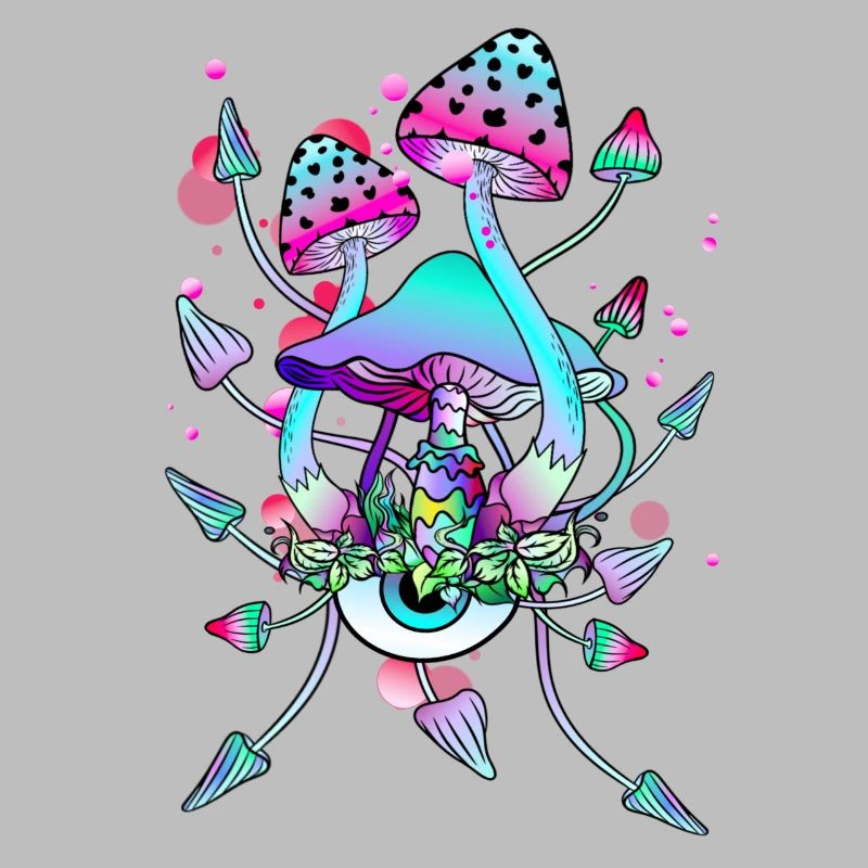 Magic Mushrooms, art des yeux de champignons psychédéliques