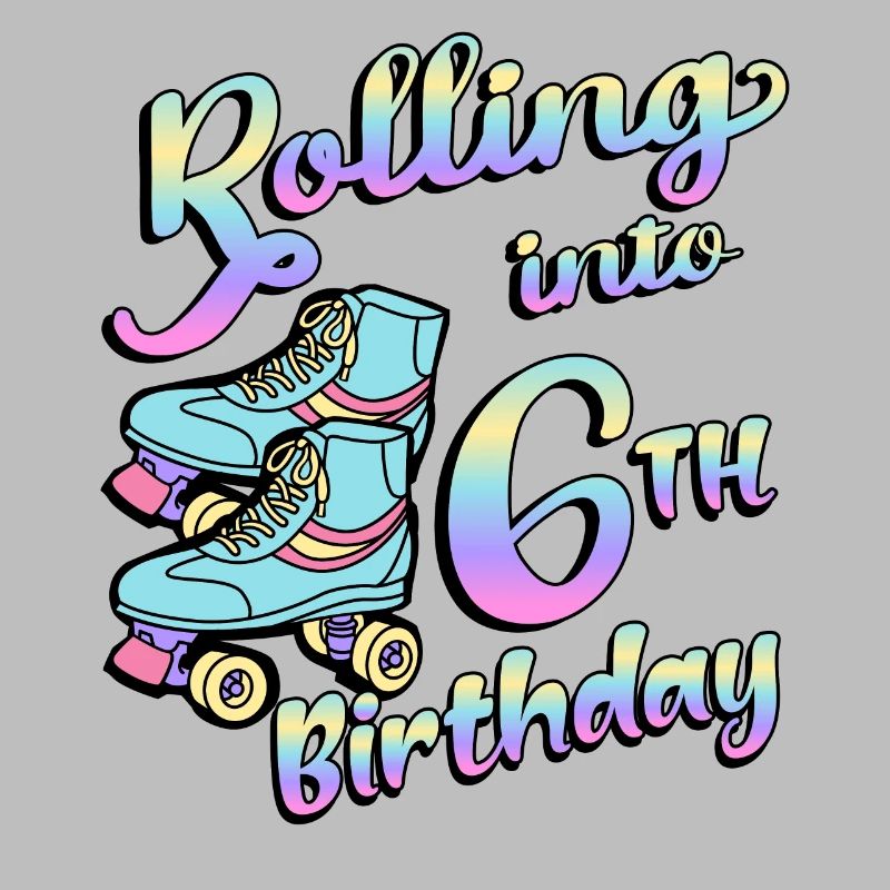 Rolling Into 6th Birthday Quad Skater