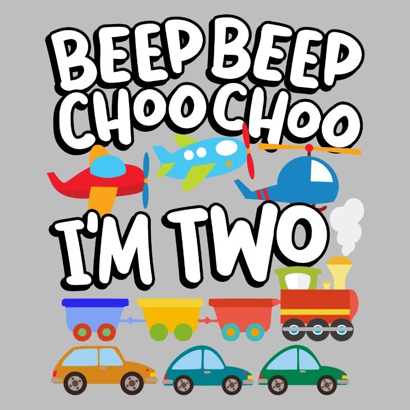 Beep Beep Choo Choo I'm Two Toy Train Car 2nd