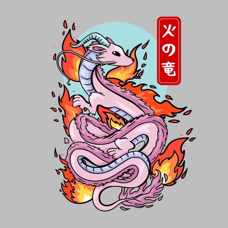 Japanese Fire Dragon Elemental Myth