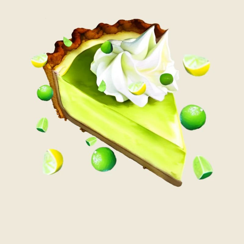 Limettenkuchen Stück Key Lime Pie