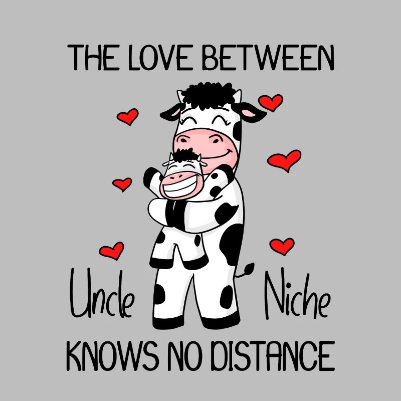Onkel und Nichte Liebe Kuh Geschenk