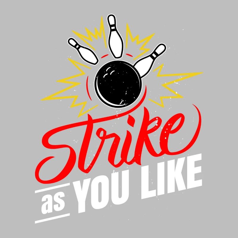 Frappez comme vous aimez la boule de bowling Dix quilles