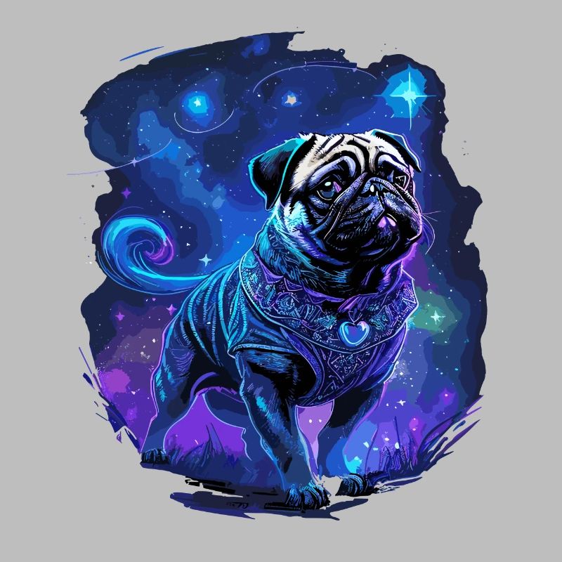 Mystischer Mops Hund
