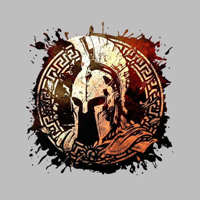 Sparta Helm Symbol Krieger Logo Gladiator