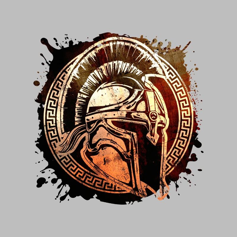 Spartaner Helm Symbol Krieger Gladiator