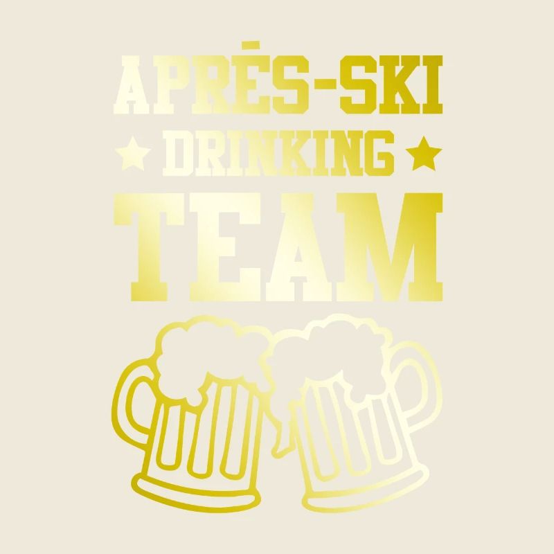 Équipe de beuverie après-ski