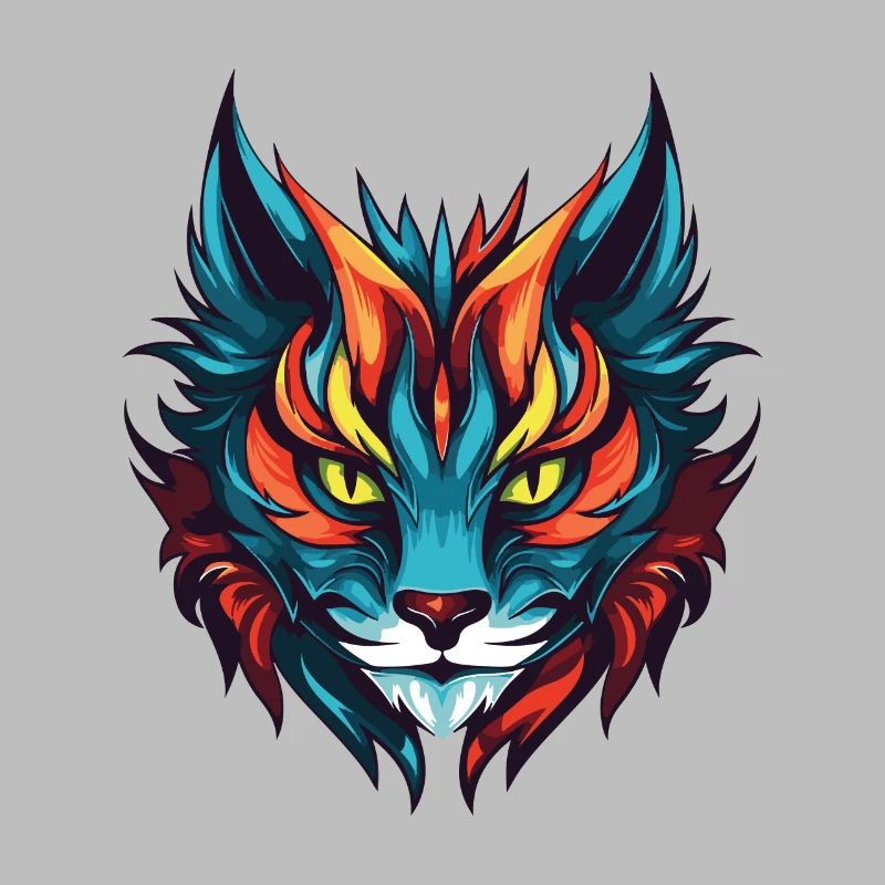 Tête de symbole de chat