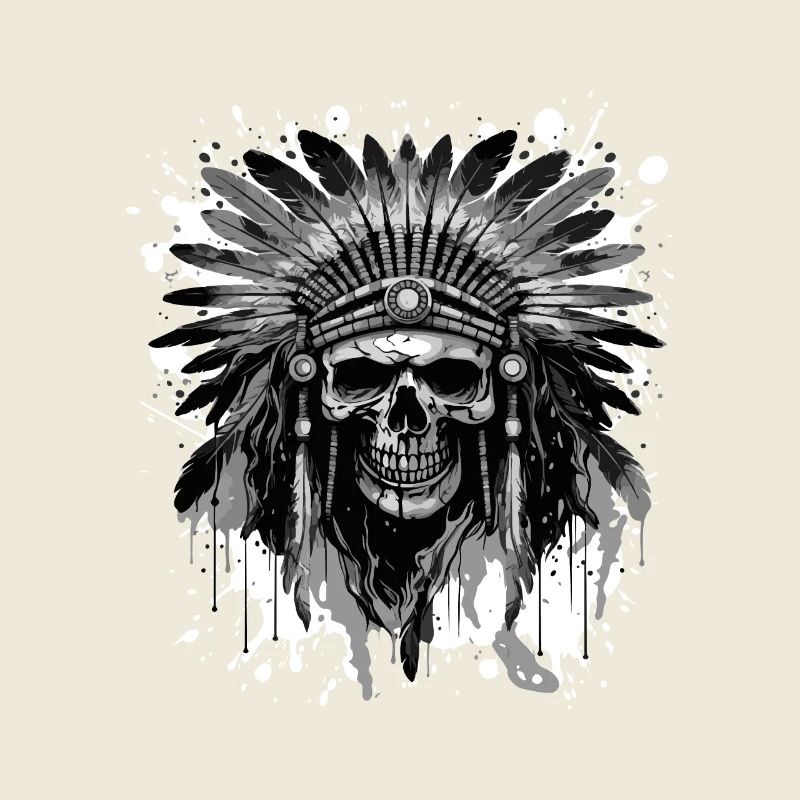 Apache Skull Native American
