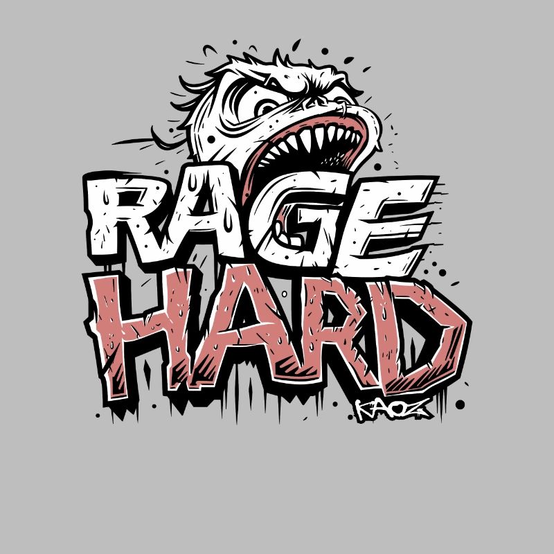 Colère, visage en colère, expression intense