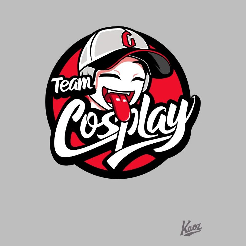 Süßes Mädchen mit Baseballkappe: Team Cosplay