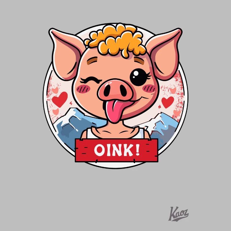 Petit cochon mignon : OINK !