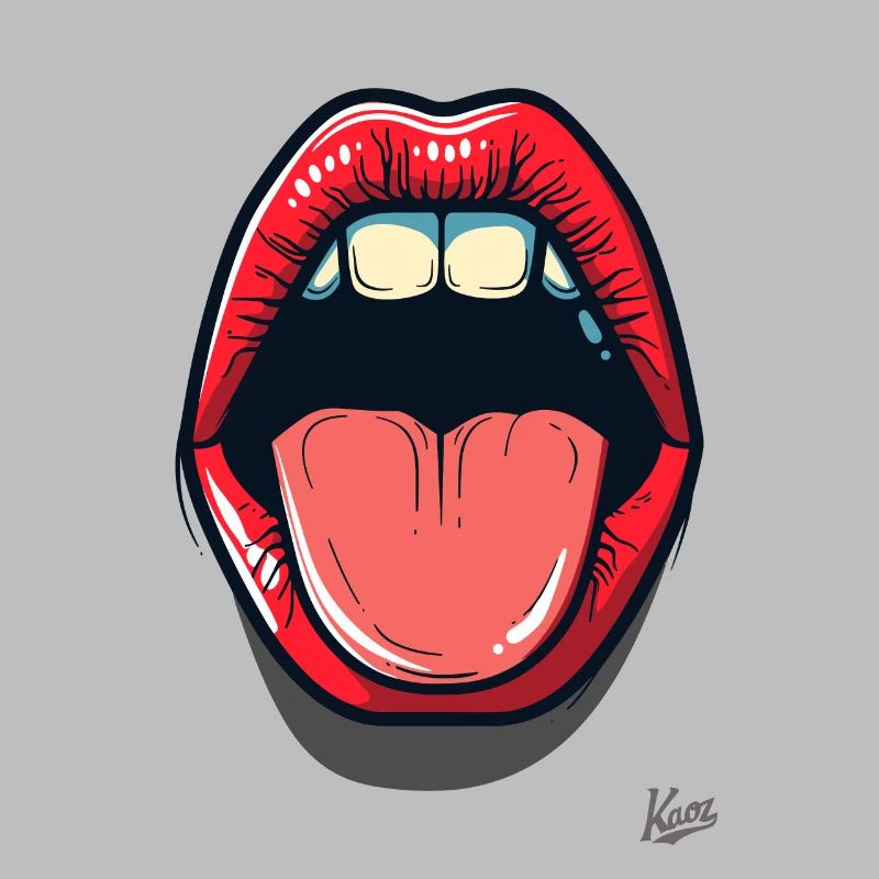 Bouche et langue : baisers et bisous