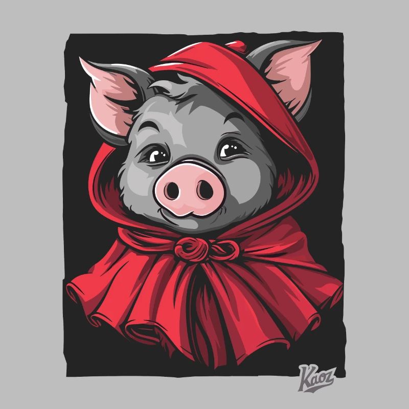 Das Märchen vom kleinen Rotkäppchen-Schwein