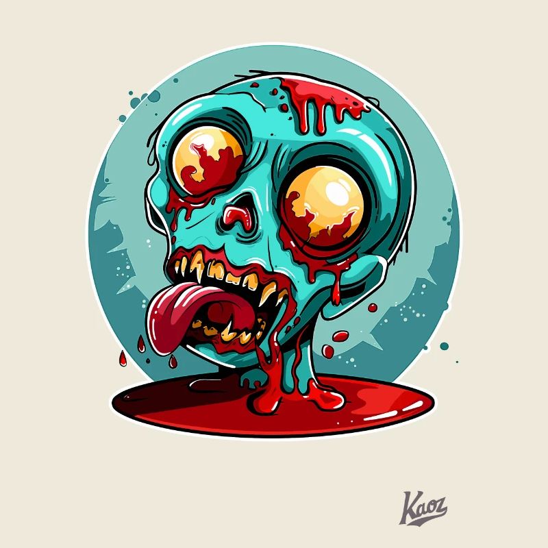 Lazy Zombie Ketchup Face