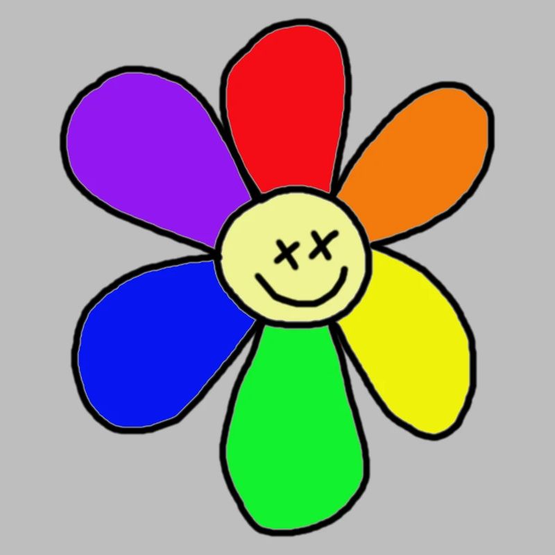 Regenbogen-Blume