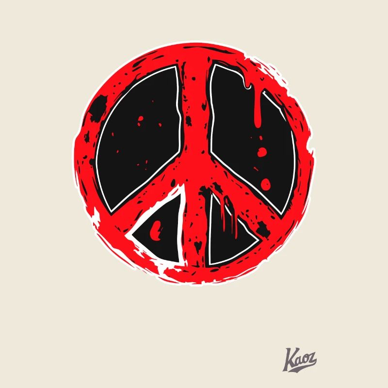 Peace in Danger: Dripping Peace Sign