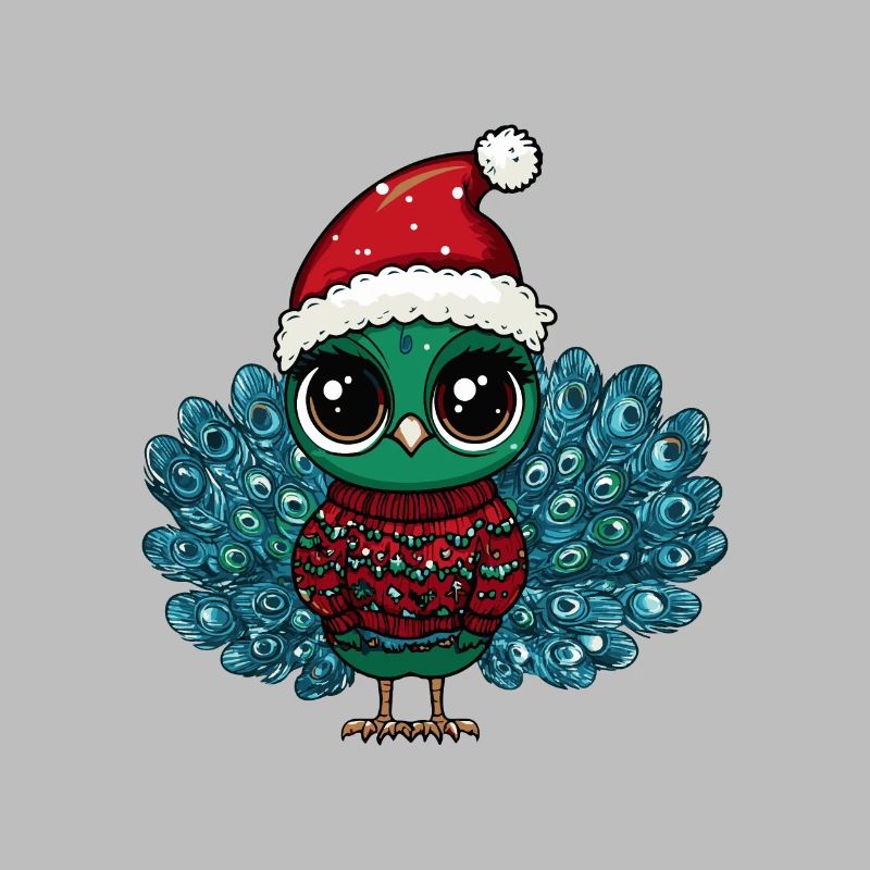 Pfau Vogel Weihnachten