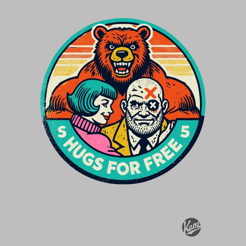 Hugs for free from hard bodybuilder bear