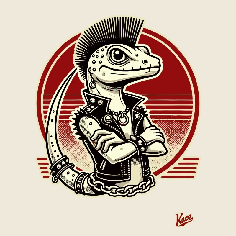 Gecko Lizard Punk