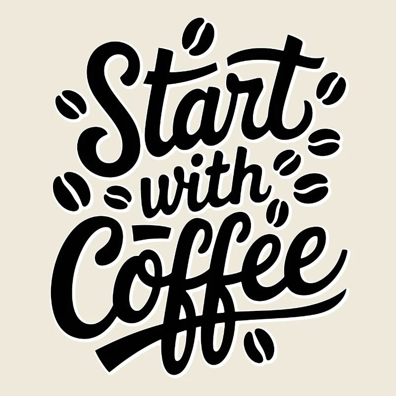 Erste Schritte mit einem Kaffee - Humor