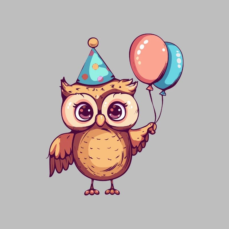 Eule Geburtstag Comic Niedlich