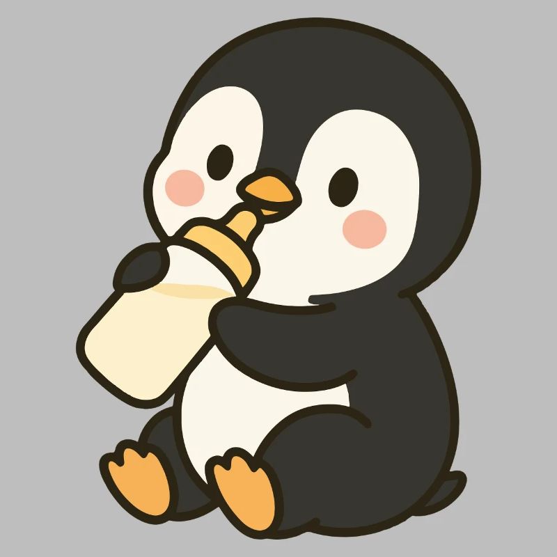 Fläschchen-Pinguin