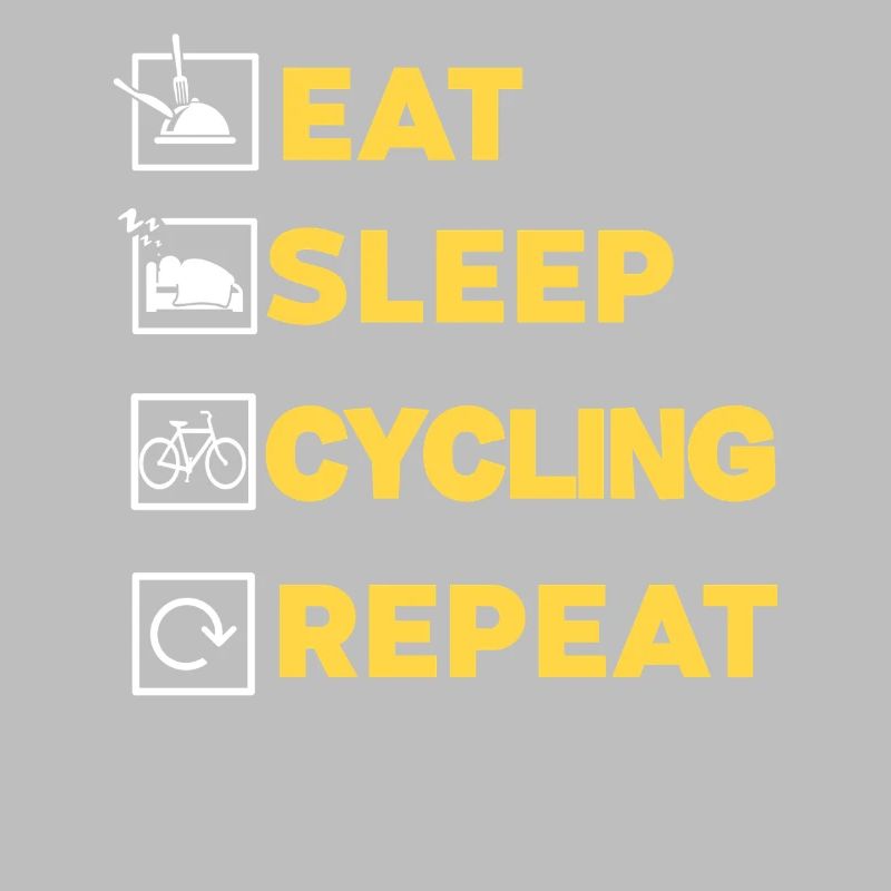 Manger Dormir Vélo Répéter Routine Mode de vie